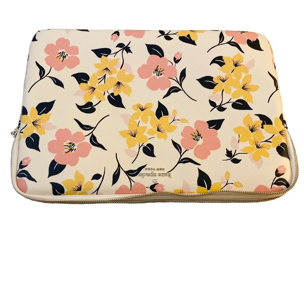 KATE SPADE New York Staci Lily Blooms Universal Laptop Sleeve 15